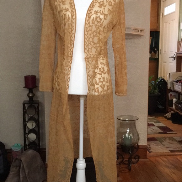 Lace open cardigan. - Picture 2 of 5